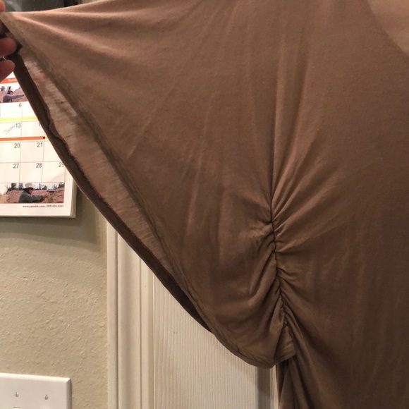 French Atmosphere brown floral print short - Picture 3 of 4